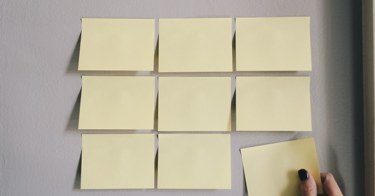 Product categories being organised on a screen