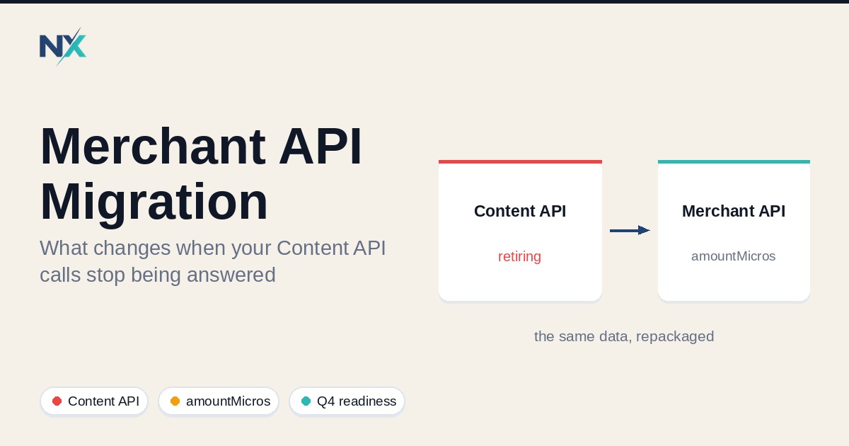 Content API to Merchant API: A Migration Path for Small Merchants and Agencies